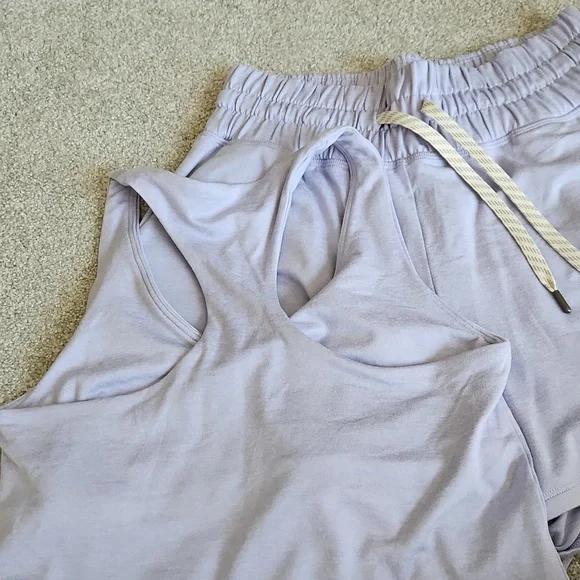 Vuori Lavender Tank Top and Shorts Set - Picture 3 of 3